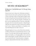 Tiểu luận về chiến tranh " TIN TỨC VỀ ĐÀM PHÁN "