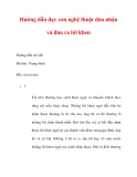 Hướng dẫn dạy con nghệ thuật đón nhận và đưa ra lời khen