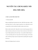 NGUYÊN TẮC CHUNG KHÂU NỐI ỐNG TIÊU HÓA 