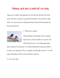 Những cách thú vị nhất để vui sống