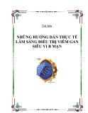 NHỮNG HƯỚNG DẪN THỰC TẾ LÂM SÀNG ĐIỀU TRỊ VIÊM GAN SIÊU VI B MẠN