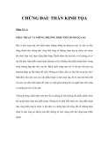 CHỨNG ĐAU THẦN KINH TỌA - Phần VI - A 