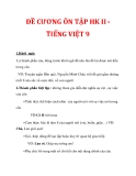 ĐỀ CƯƠNG ÔN TẬP HK II TIẾNG VIỆT 9_1