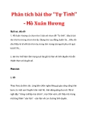 Phân tích bài thơ "Tự Tình" - Hồ Xuân Hương_1