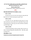 KỲ THI THỬ TUYỂN SINH ĐẠI HỌC CÂU LẠC BỘ SỬ HỌC TRẺ VIỆT NAM NĂM 2011 -2012 Môn thi: LỊCH SỬ_2