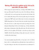 Hướng dẫn thi trắc nghiệm tại kỳ thi tuyển sinh ĐH CĐ năm 2008