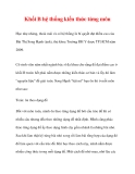 Khối B hệ thống kiến thức từng môn