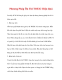 Phương Pháp Ôn Thi TOEIC Hiệu Quả