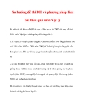 Xu hướng đề thi ĐH và phương pháp làm bài hiệu quả môn Vật lý