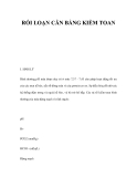 RỐI LOẠN CÂN BẰNG KIỀM TOAN 