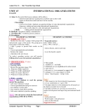 Lesson Plan (grade 11 – advanced) Period : 85