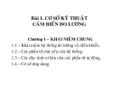 Bài giảng KỸ THUẬT CẢM BIẾN VÀ ĐO LƯỜNG - Chương 1
