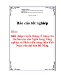 Báo cáo tốt nghiệp: Giải pháp truyền thông cổ động cho thẻ Success của Ngân hàng Nông nghiệp và Phát triển nông thôn Việt Nam trên đại bàn Đà Nẵng