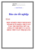 BÁO CÁO TỐT NGHIỆP:" MỘT SỐ BIỆN PHÁP NHẰM ĐẨY MẠNH XUẤT KHẨU THUỶ SẢN VÀO  THỊ TRƯỜNG MỸ TẠI CÔNG TY CHẾ BIẾN VÀ XUẤT KHẨU THUỶ SẢN THỌ QUANG "