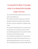 Tư tưởng Hồ Chí Minh về Chủ nghĩa xã hội và con đường đi lên Chủ nghĩa xã hội