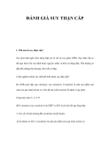 ĐÁNH GIÁ SUY THẬN CẤP 
