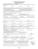 ĐỀ THI THỬ ĐẠI HỌC LẦN 19 NĂM 2011 MÔN VẬT LÝ 