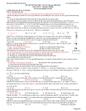 ĐỀ THI THỬ ĐẠI HỌC LẦN 20  NĂM 2010 MÔN VẬT LÝ 