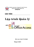 GIÁO TRÌNH LẬP TRÌNH QUẢN LÝ VỚI MICROSOFT OFFIC ACCESS - BÀI  1