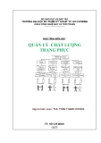 GIÁO TRÌNH QUẢN LÝ CHẤT LƯỢNG TRANG PHỤC - CHƯƠNG I KHÁI QUÁT VỀ QUẢN LÝ CHẤT LƯỢNG