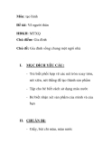 Giáo án mầm non chương trình đổi mới:  Gia đình sống chung một ngôi nhà
