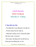 Giáo án mầm non chương trình đổi mới:  Chủ đề: Rau ăn lá  - Đề tài: Cây bắp cải Nhóm lớp: 25 – 36 tháng