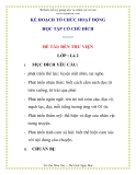 Giáo án mầm non chương trình đổi mới: ĐẾN THƯ VIỆN
