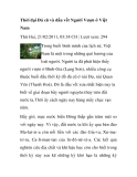 Tài liệu về Thời đại Đá cũ và dấu vết Người Vượn ở Việt Nam 
