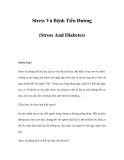 Stress Và Bệnh Tiểu Đường (Stress And Diabetes) 