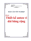 Báo cáo tốt nghiệp: Thiết kế anten vi dài băng rộng
