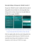 Bảo mật di động với Kaspersky Mobile 