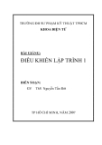 BÀI GIẢNG ĐIỀU KHIỂN LẬP TRÌNH 1 - CHƯƠNG 1 MỞ ĐẦU