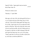 Nguyễn Thị Ba - Nguời giữ bí mật của huyền thoại Phạm Xuân Ẩn 