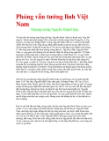 Phỏng vấn tướng lĩnh Việt Nam - Thượng tướng Nguyễn Minh Châu