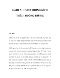 GnRH AGONIST TRONG KÍCH THÍCH BUỒNG TRỨNG 