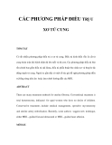 CÁC PHƯƠNG PHÁP ĐIỀU TRỊ UXƠ TỬ CUNG 