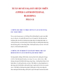 XUẤT HUYẾT DẠ DÀY-RUỘT TRÊN (UPPER GASTROINTESINAL BLEEDING) PHẦN II 