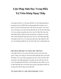 Liệu Pháp Sinh Học Trong Điều Trị Viêm Khớp Dạng Thấp 
