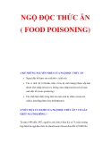 NGỘ ĐỘC THỨC ĂN ( FOOD POISONING)