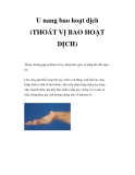 U nang bao hoạt dịch (THOÁT VỊ BAO HOẠT DỊCH) 