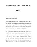 BỆNH HỌC VIÊM NỘI TÂM MẠC NHIỄM TRÙNG- PHẦN 1 