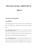 VIÊM NỘI TÂM MẠC NHIỄM TRÙNG - PHẦN 3 