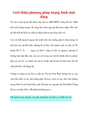 Giới thiệu phương pháp tượng hình sinh động