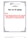 Báo cáo tốt nghiệp: "Kế toán tập hợp chi phí sản xuất và tính giá thành sản phẩm tại Công ty trách nhiệm hữu hạn đầu tư xây dựng Đông Phương"