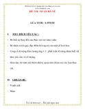 Giáo án chương trình mới: Lớp Chồi ĐỀ TÀI : XUÂN ĐÃ VỀ