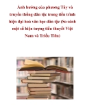 Ảnh hưởng của phương Tây và truyền thống dân tộc trong tiến trình hiện đại hóa văn học dân tộc_2