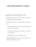 CHẤT DINH DƯỠNG VI LƯỢNG 