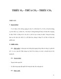 THIẾU O2 – THỪA CO2 – THIẾU CO2THIẾU OXY 