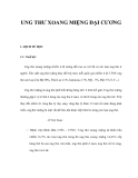 UNG THƯ XOANG MIỆNG ĐẠI CƯƠNG 