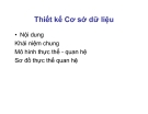 Bài giảng Thương mại điện tử : Thiết kế Cơ sở dữ liệu part 1